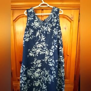 Jessica London lightly worn spring dress cotton blend maxi. Size 18W